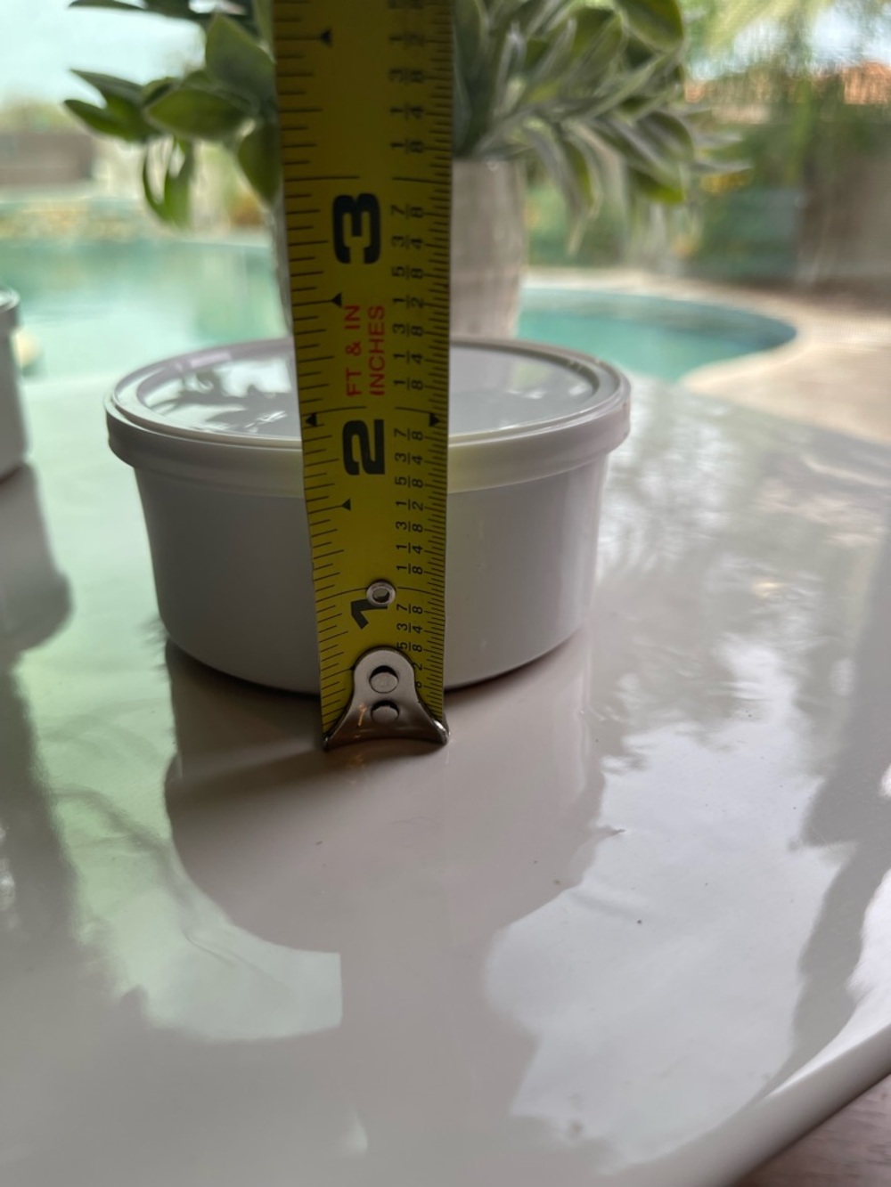 White Glazed Terracotta Ramekins with storage lids - Set of 4 - Picture 2 of 5
